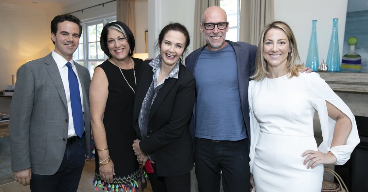 Beata Galloway with her husband Scott Galloway – the couple met at the Raleigh Hotel in Miami and married in 2007