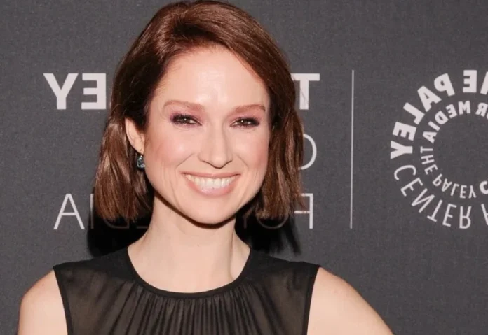 Ellie Kemper smiling at a red carpet event, representing her success and Ellie Kemper net worth in 2025.