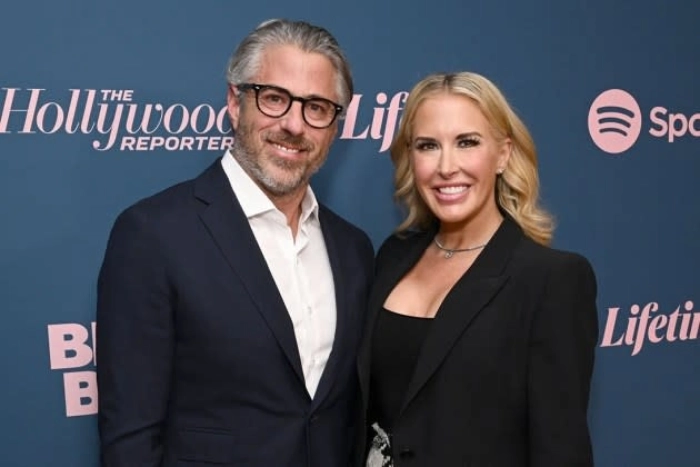 Casey Wasserman with his former wife Laura Ziffren Wasserman, daughter of entertainment attorney Ken Ziffren, at a Los Angeles event