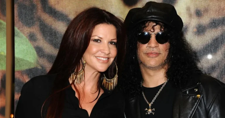 Slash, Guns N' Roses lead guitarist, with his long-term partner Meegan Hodges at a public event
