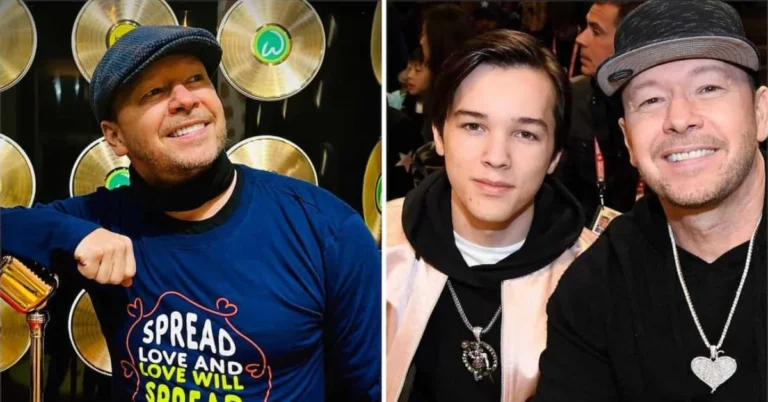 Elijah Hendrix Wahlberg standing with Donnie Wahlberg, highlighting his family roots and rising journey in music.