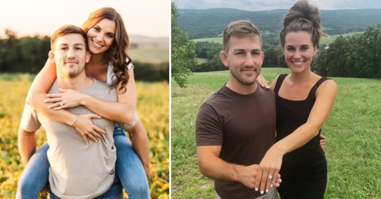Hannah Mears smiling with her fiancé, representing the love story and engagement highlights explored in the article about Hannah Mears Husband.