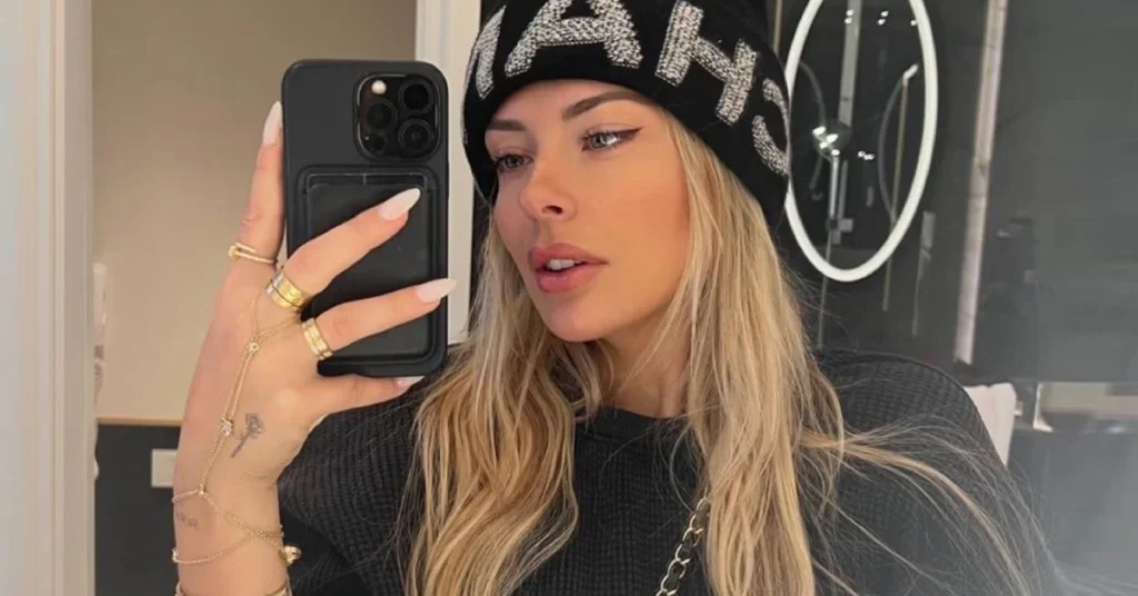 Portrait of social media star Corinna Kopf with text overlay highlighting the question How Old Is Corinna Kopf, reflecting her age and influencer background.