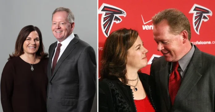 Becky Petrino smiling at a college football event, reflecting her supportive role as Bobby Petrino’s wife and devoted mother.