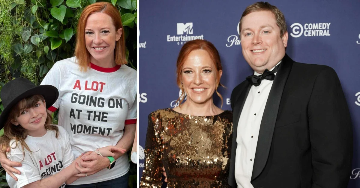 Genevieve Mecher with parents Jen Psaki and Gregory Mecher, capturing a glimpse of her early life and family background.