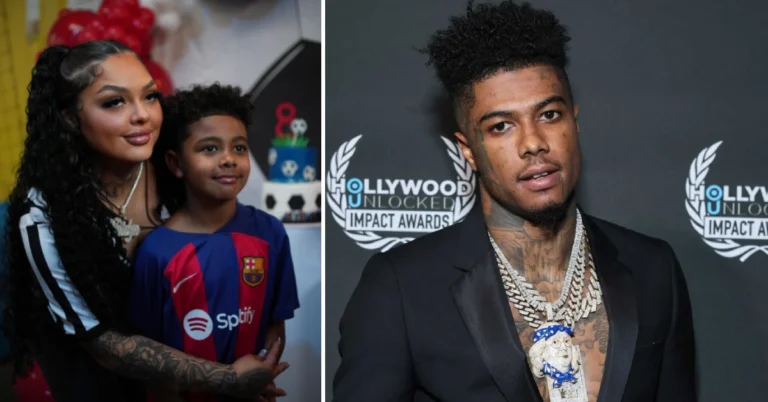 Blueface and Jaidyn Alexis share a joyful moment with their son Javaughn J. Porter during a family outing, capturing his charming personality and life in the spotlight.