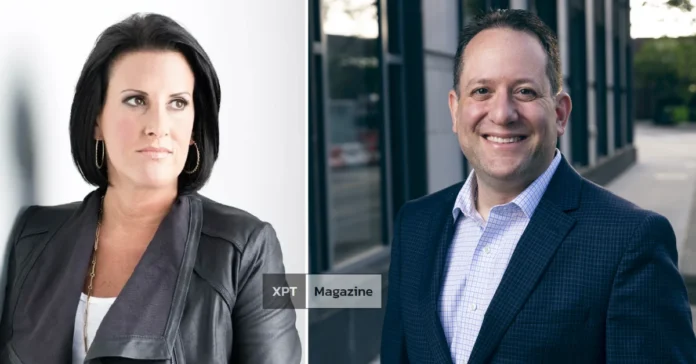 Jordan Broad smiling alongside wife Ashley Broad, highlighting the entrepreneur’s successful career and private family life.