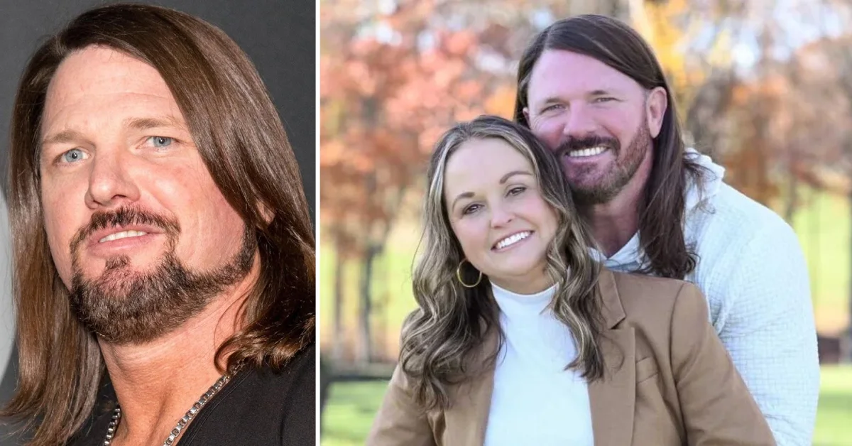 Wendy Etris smiling with husband AJ Styles, highlighting her life as a teacher, supportive partner, and devoted mother.