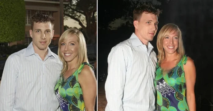 A portrait-style image representing denika kisty, highlighting her background as a former athlete and her private life with husband Jason Williams.