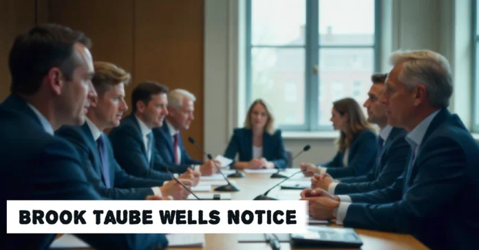 Brook Taube Wells Notice