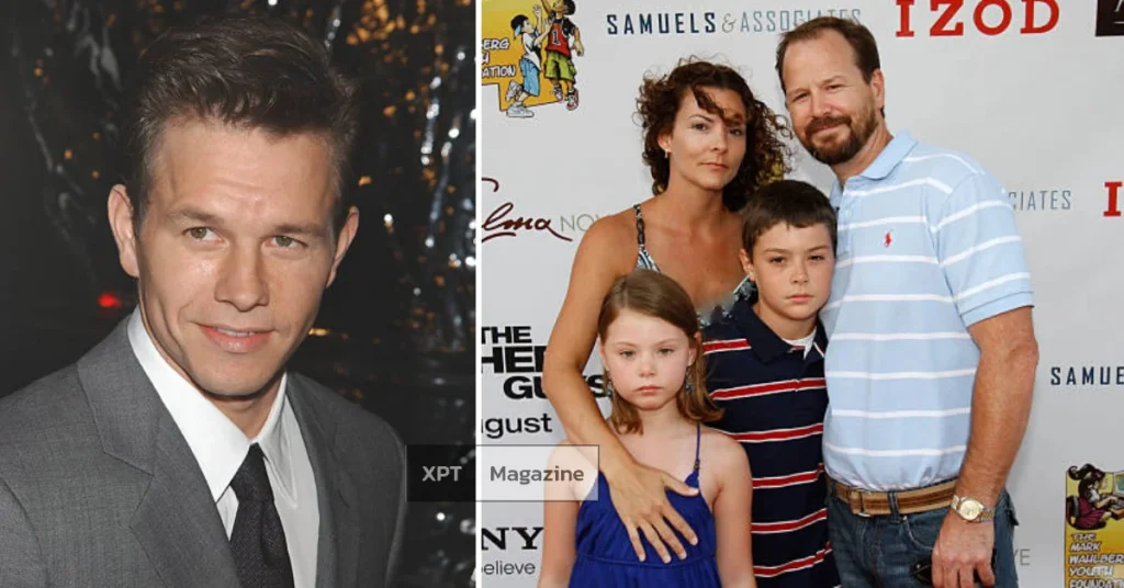 Charlie Wahlberg smiling confidently during a family outing, showcasing the charm and personality of the young member of the Wahlberg family.