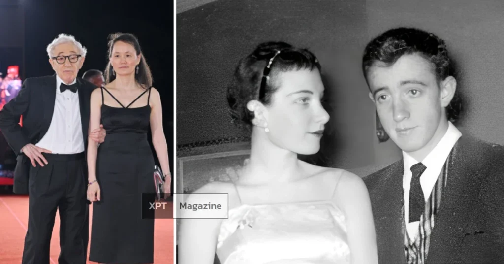 A vintage photo representing Harlene Rosen, capturing the elegance and mystery surrounding Woody Allen’s first wife and her early years in the spotlight.