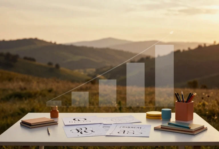 Graphic designer working on visual-first marketing campaign showing rising demand for creative professionals in 2026