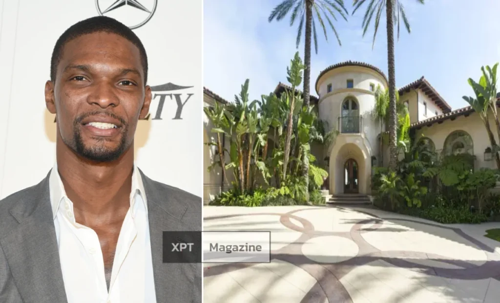 Chris Bosh house exterior view of the waterfront Miami Beach mansion on North Bay Road