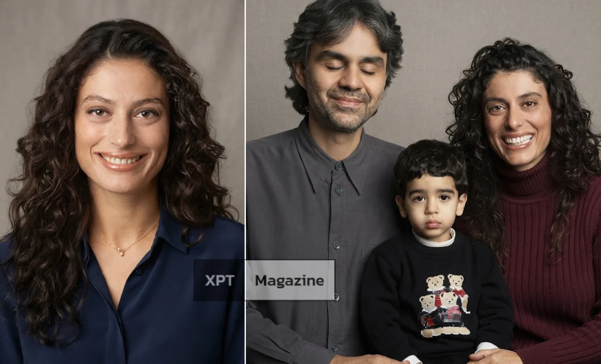 Enrica Cenzatti, Andrea Bocelli's ex-wife, pictured in a biography feature