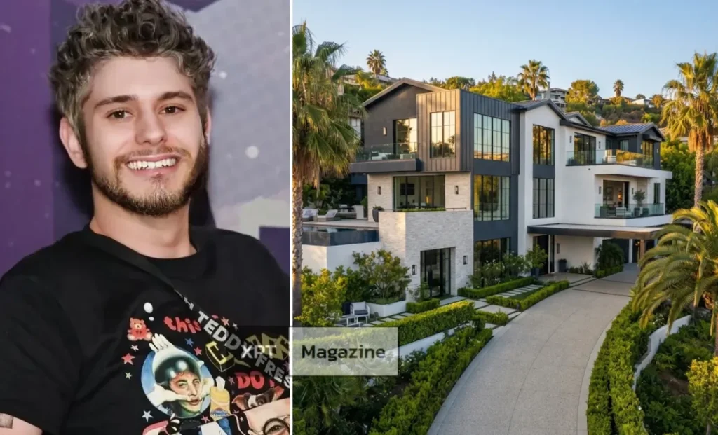 Ethan Klein house exterior view in Bel Air Los Angeles mansion
