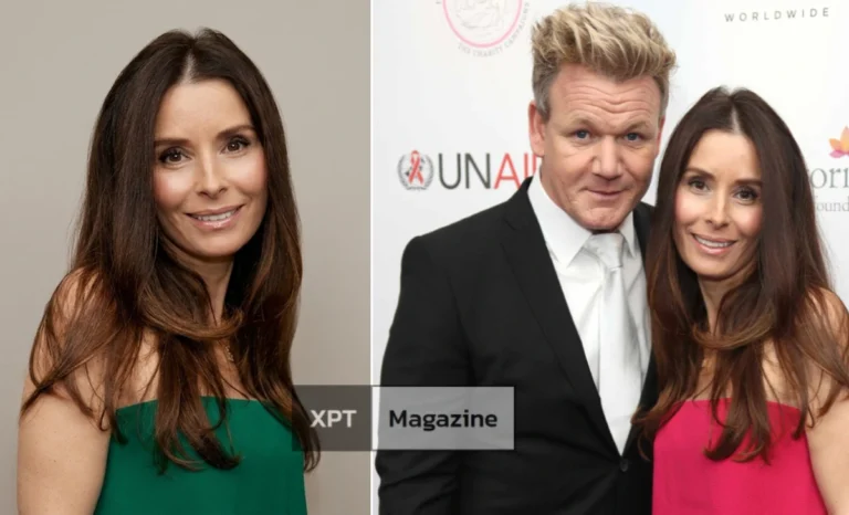 Gordon Ramsay wife Tana Ramsay smiling with their six kids