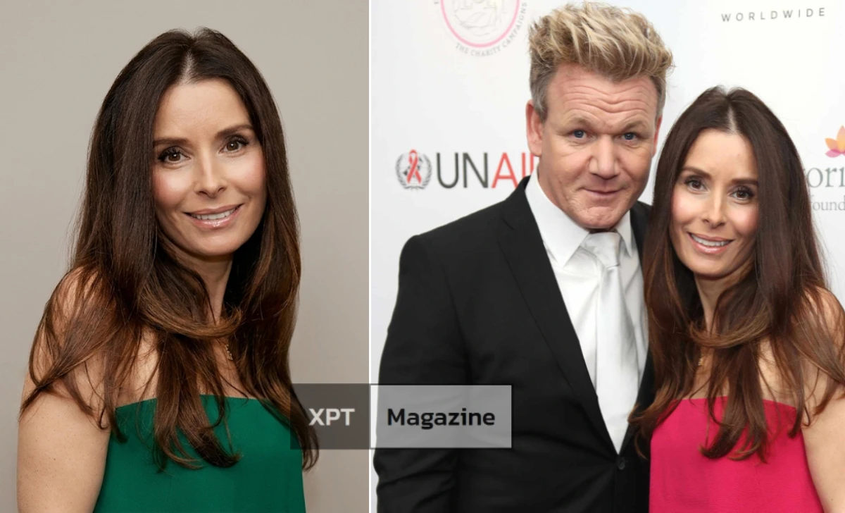Gordon Ramsay wife Tana Ramsay smiling with their six kids