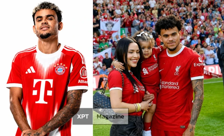 Luis Díaz playing for Bayern Munich, Colombian winger, 2026 season