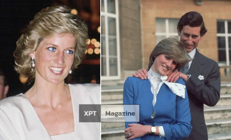 Princess Diana standing at official royal event showing her height and posture