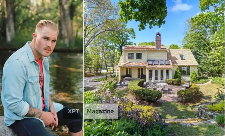 Zach Bryan house featuring his luxury Massachusetts waterfront mansion with modern architecture and waterfront views