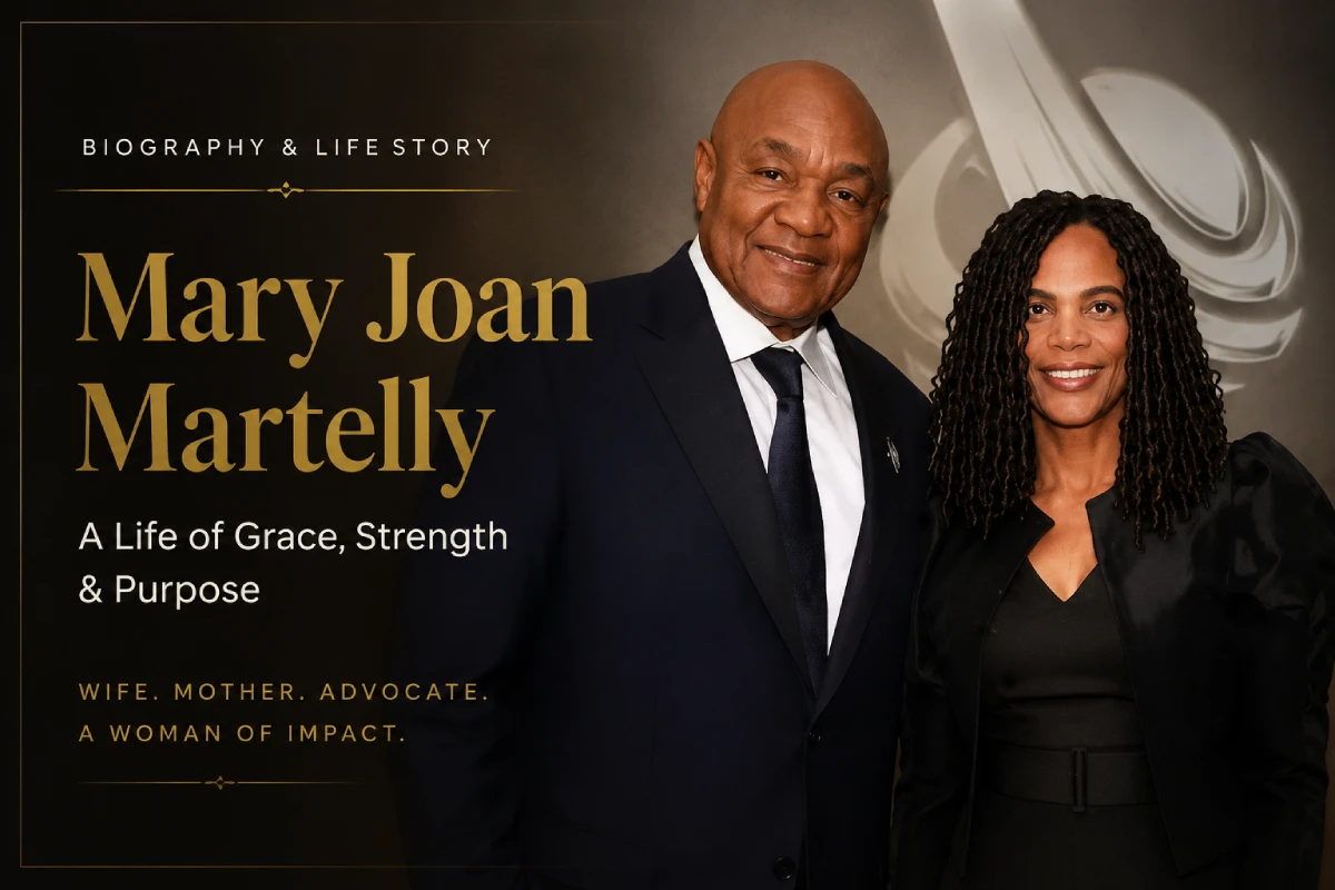 Mary Joan Martelly smiling alongside her husband at a formal event