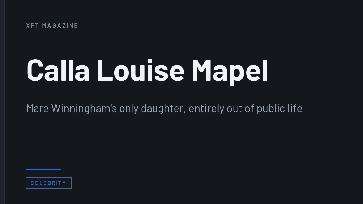 Calla Louise Mapel - Mare Winningham's only daughter, entirely out of public life