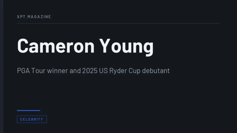 Cameron Young - PGA Tour winner and 2025 US Ryder Cup debutant