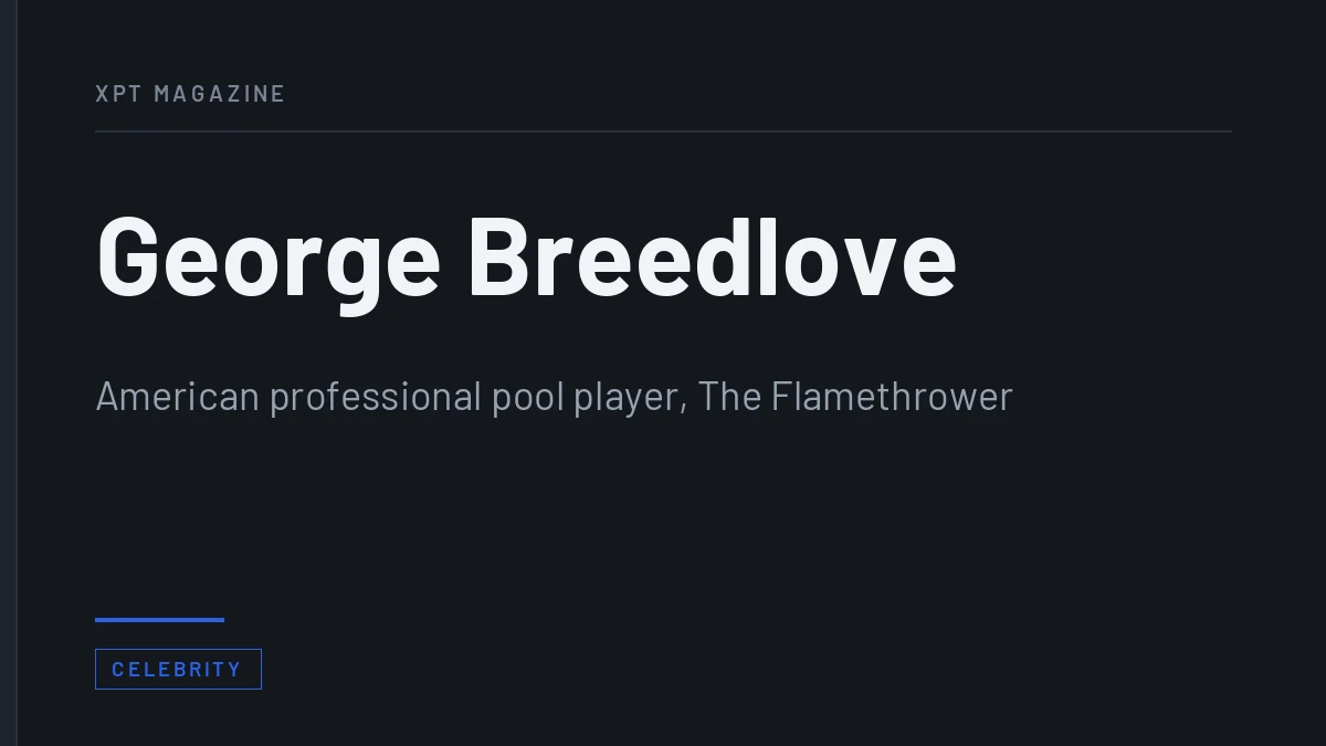 George Breedlove: The Flamethrower and the Black Widow