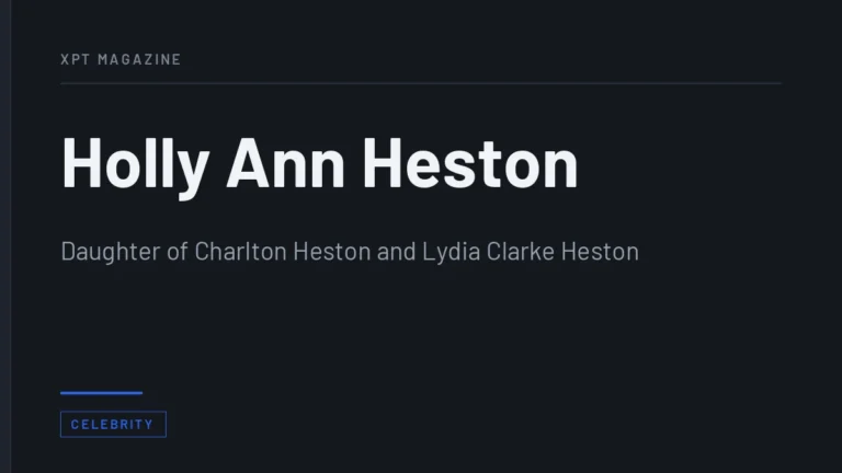 Holly Ann Heston - Daughter of Charlton Heston and Lydia Clarke Heston