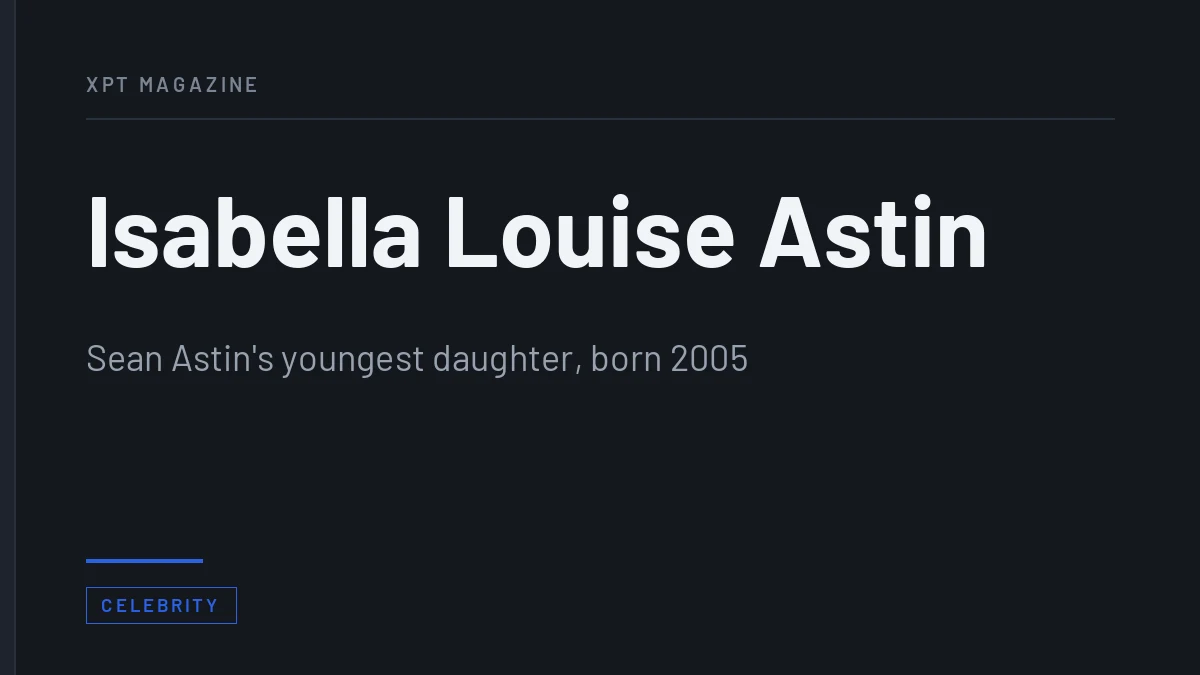 Isabella Louise Astin: Sean Astin’s Youngest Daughter