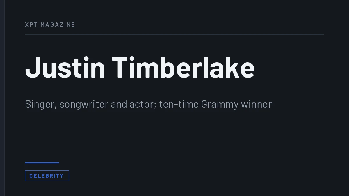 Justin Timberlake: Career, the 2024 Arrest and the Lyme Diagnosis