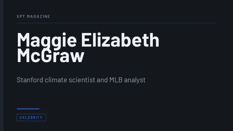 Maggie Elizabeth McGraw - Stanford climate scientist and MLB analyst