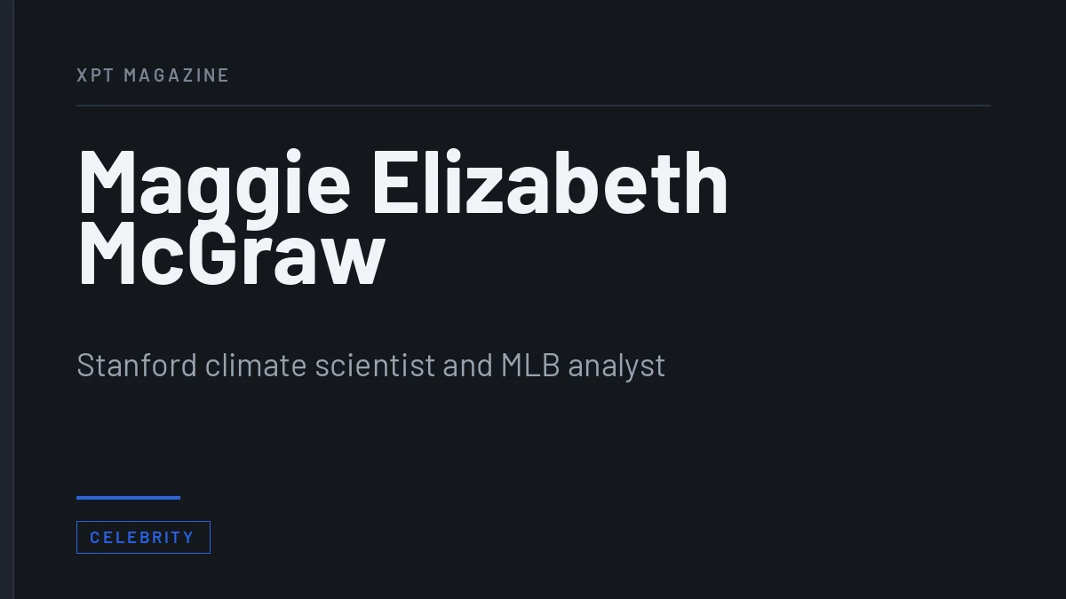 Maggie Elizabeth McGraw: Stanford, Climate Science and MLB