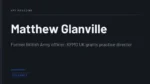 Matthew Glanville - Former British Army officer; KPMG UK grants practice director