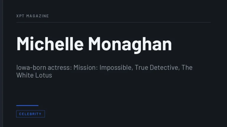Michelle Monaghan - Iowa-born actress: Mission: Impossible, True Detective, The White Lotus