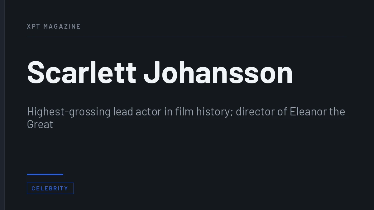 Scarlett Johansson: Career, Box Office Record and Life Off Screen