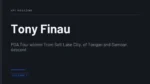 Tony Finau - PGA Tour winner from Salt Lake City, of Tongan and Samoan descent