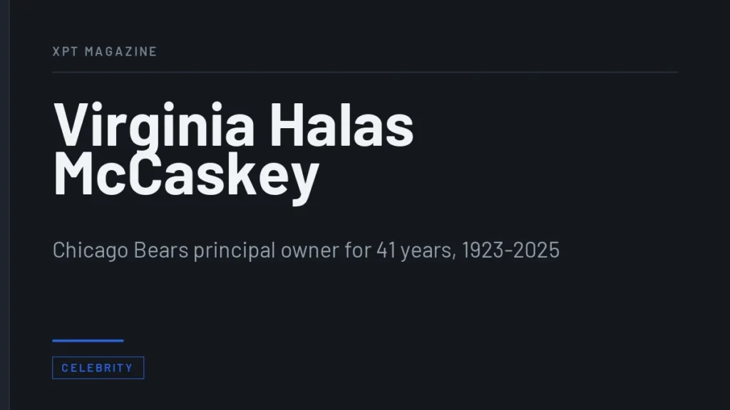 Virginia Halas McCaskey - Chicago Bears principal owner for 41 years, 1923-2025