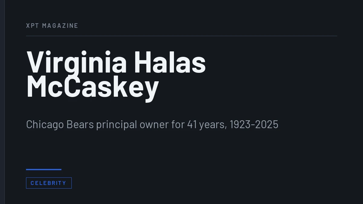Virginia Halas McCaskey: 41 Years as the Chicago Bears Matriarch
